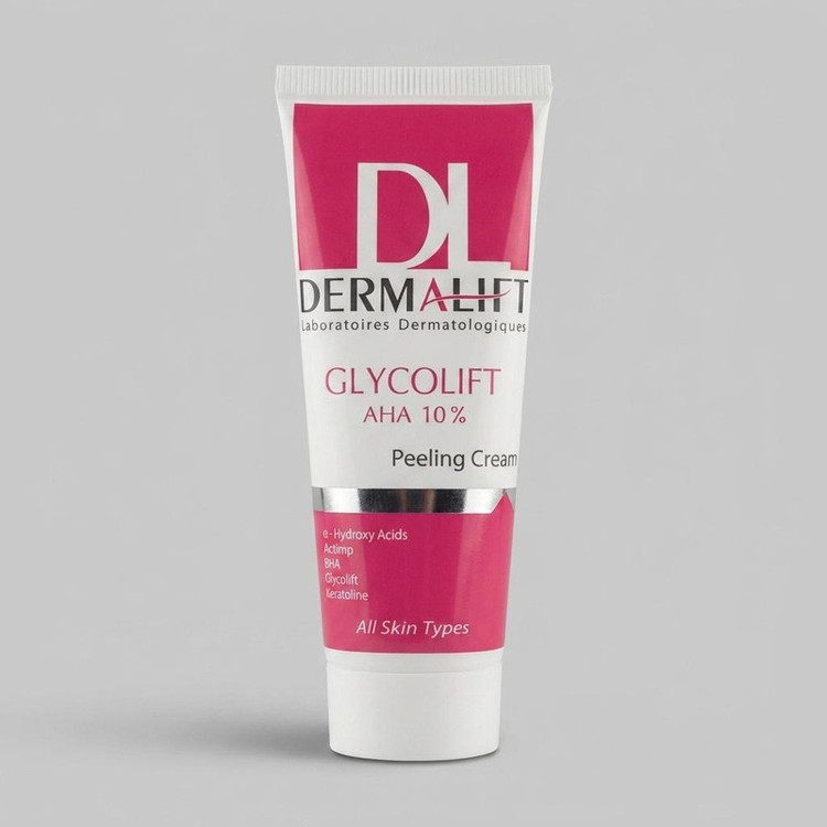 کرم لایه بردار صورت درمالیفت مدل Glycolift مناسب انواع پوست حجم 40 میلی لیتر