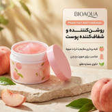 کرم اسکراب صورت و بدن بی آکوا مدل Peach مناسب برای انواع پوست وزن 140 گرم